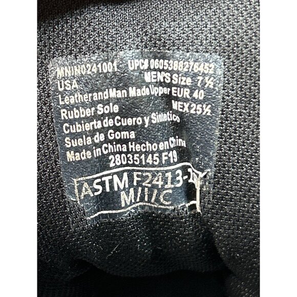 Interceptor Mens Black Tactical Boots Size 7.5 Durable Lace-Up - Picture 8 of 9